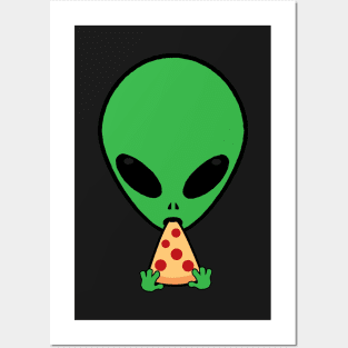 Alien Pizza Posters and Art